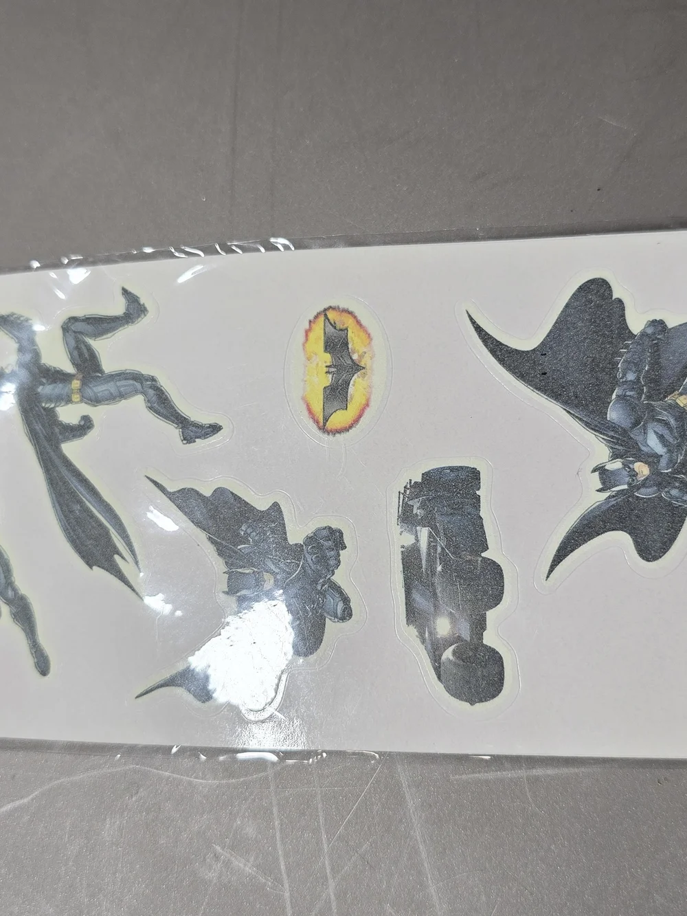 Batman Black and Yellow Glow-in-the-Dark Sticker Sheet